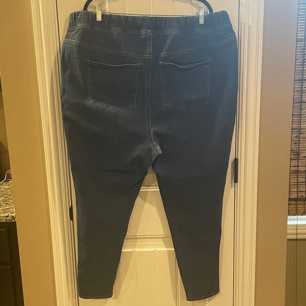 Madewell Pull on Skinny Jeans; Medium Wash; Plus Size “37” (24W)
